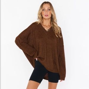 Show me your MUMU Ozzy Oversized Sweater Chocolate Brown